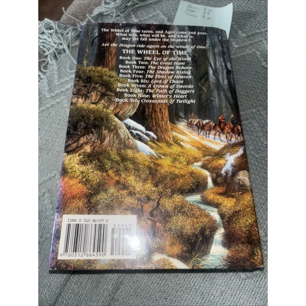 Robert Jordan, Crossroads of Twilight - Wheel of Time Hardcover Book, 1st Ed VG